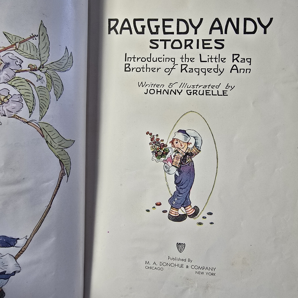 Vintage 1920s "Raggedy Ann & Andy" Hardcover Books Mix Set *4* by Johnny Gruelle - Picture 9 of 16